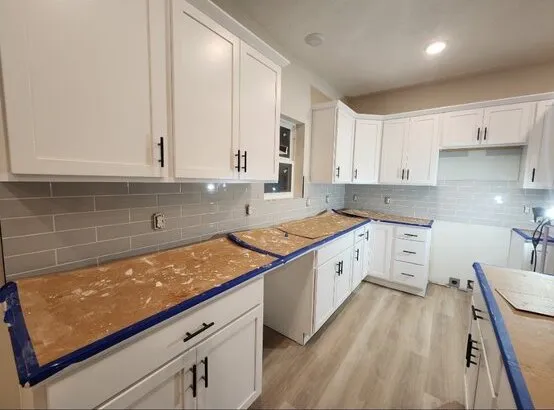 Custom kitchen remodel with premium countertops and cabinetry in Omaha